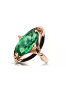 Ring Emerald Original Vintage 14K Rose Gold Vintage vrc047r
